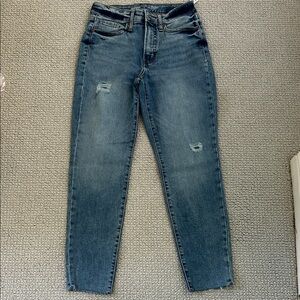 Old Navy Distressed Blue Skinny Jeans